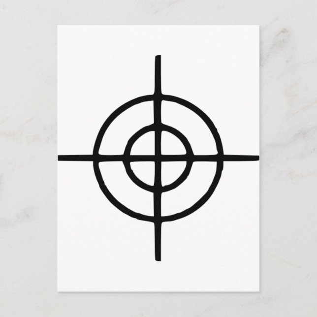Carte Postale Crosshairs - Arme (Devant)