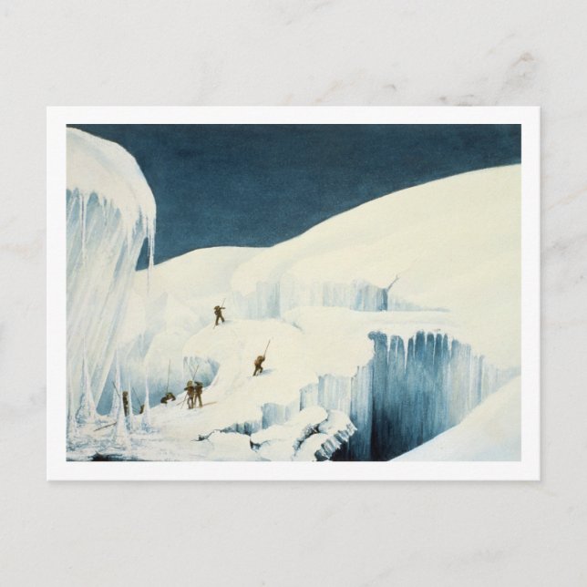 Carte Postale Crossing a Ravine from 'A Narrative of an Ascent (Devant)