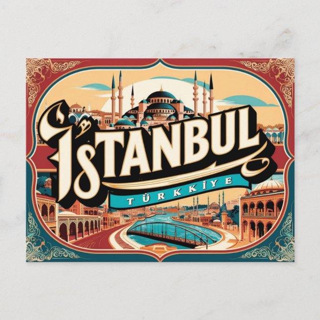 Carte Postale Crossroads Vintage & Retro Istanbul, Turk (Devant)