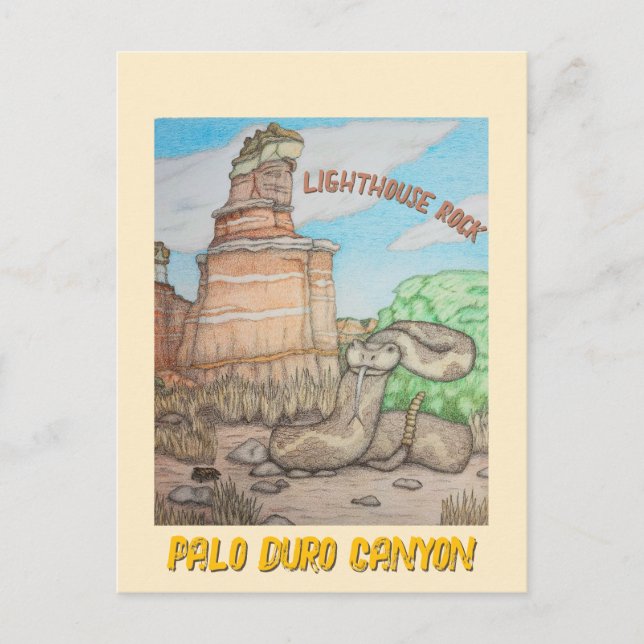 Carte Postale Crotale de Lighthouse Rock (Devant)