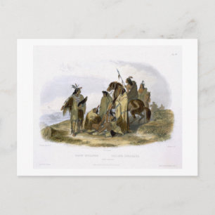 Carte Postale Crow Indians, plaque 13 du volume 1 de `Travels i
