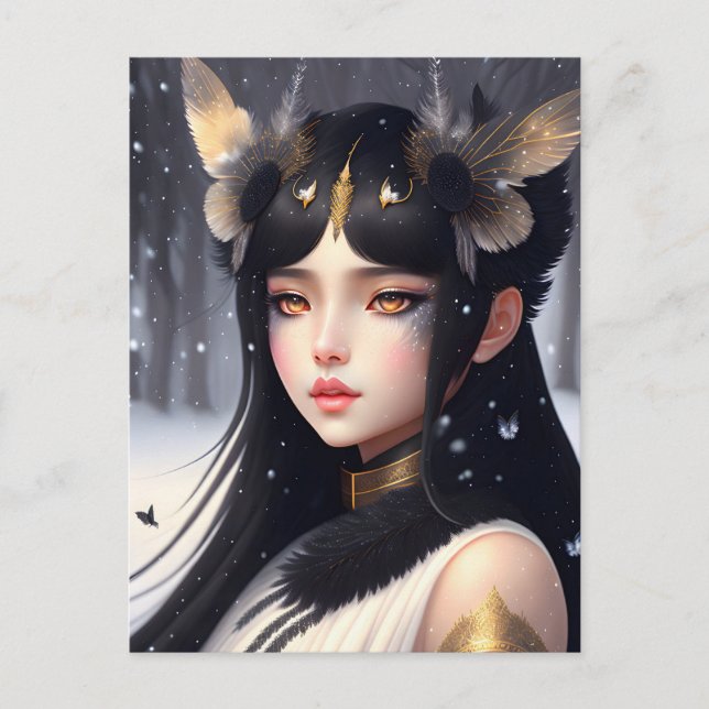 Carte Postale Crow Princess, poste (Devant)