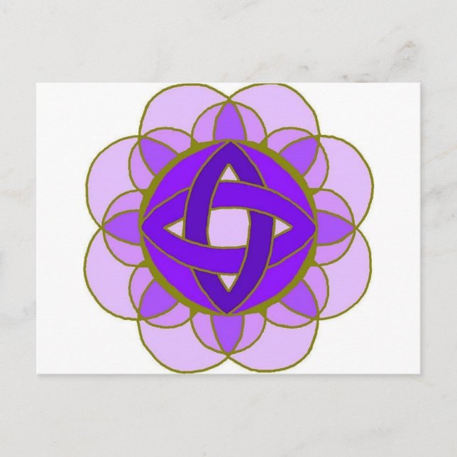 Carte postale "Crown Chakra" (Devant)