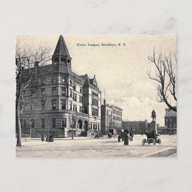 Carte Postale Crown Heights, Brooklyn, NY Vintage (Devant)