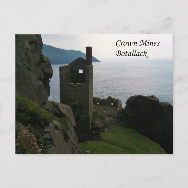 Carte Postale Crown Mines Botallack Cornwall Angleterre (Devant)