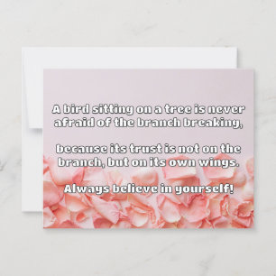 Carte Postale Croyance Empath Citation d'encouragement positif