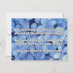 Carte Postale Croyance Empath Citation d'encouragement positif