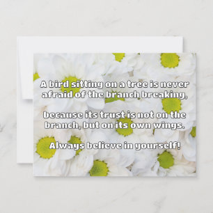 Carte Postale Croyance Empath Citation d'encouragement positif