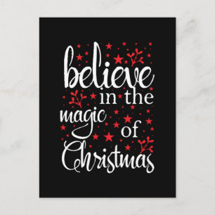Carte Postale Croyez à la magie de Noël