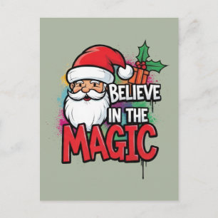Carte Postale Croyez à la magie de Noël