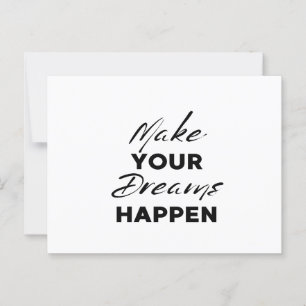 Carte Postale Croyez en votre rêve Motivational Poster Texte