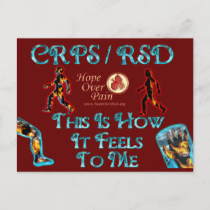 Carte Postale CRPS RSD C'est comme ça que je ressens