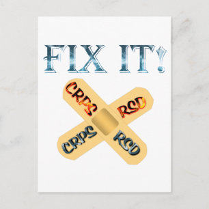 Carte Postale CRPS / RSD Réparez-le ! Aide sur bande X