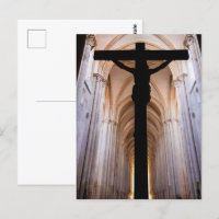 Crucifix avec Jésus-Christ. Abbaye gothique d'Alco