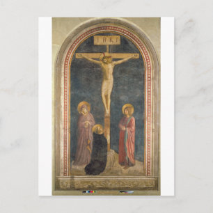Carte Postale Crucifixion avec la Vierge, SS. John the Evangeli