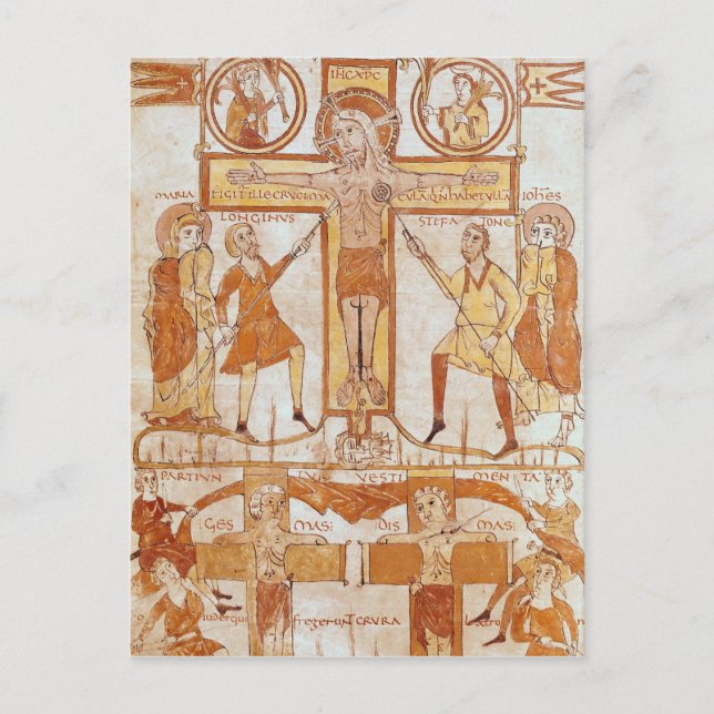 Carte Postale Crucifixion & Division des vêtements de (Devant)