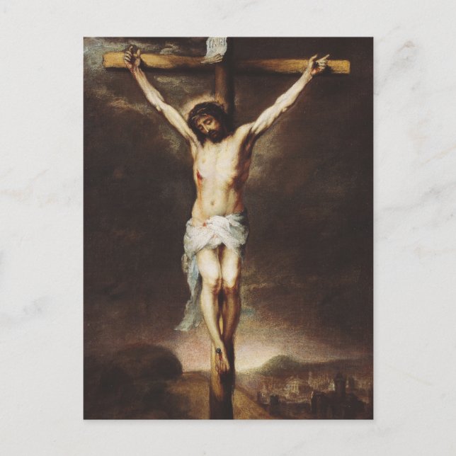 Carte Postale Crucifixion par Bartolome Esteban Murillo (Devant)