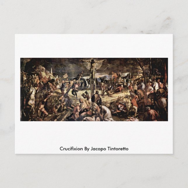 Carte Postale Crucifixion Par Jacopo Tintoretto (Devant)
