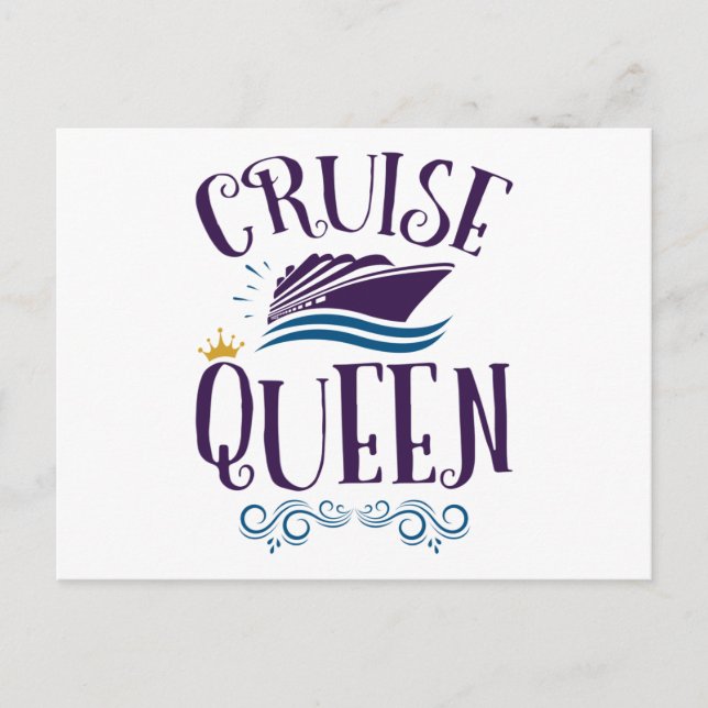 Carte Postale Cruise Queen Cute Crute Femmes (Devant)