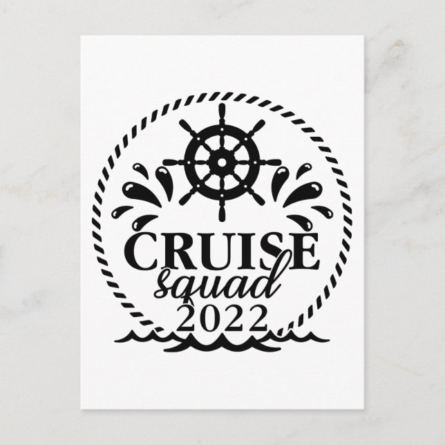 Carte Postale Cruise Squad 2022 Vacation Matching Family Trip (Devant)