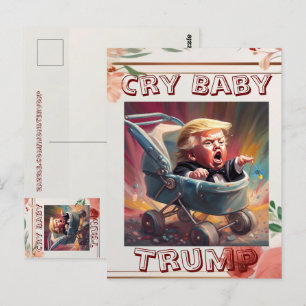 Carte postale Cry Baby Trump