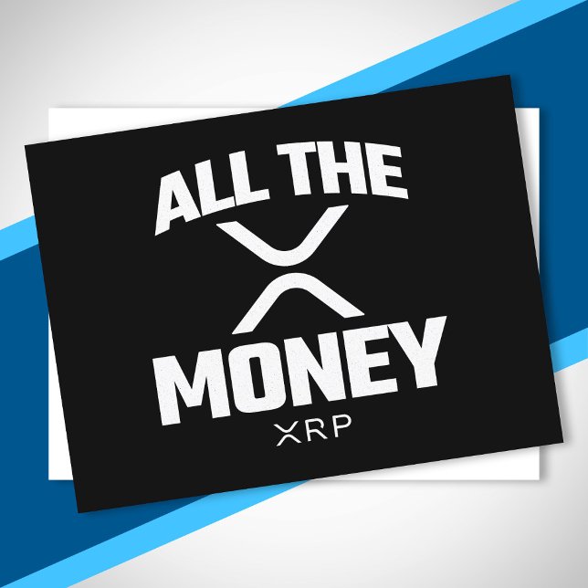 Carte Postale Crypto Meme XRP Cryptodevise Tout l'argent Citatio (Créateur téléchargé)
