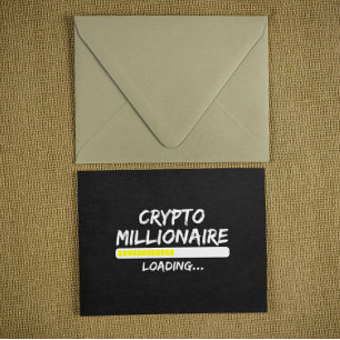Carte Postale Crypto Millionaire Chargement Bitcoin