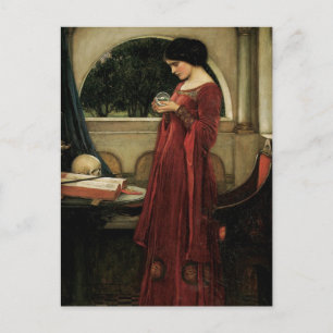 Carte Postale Crystal Ball par John William Waterhouse