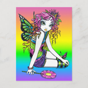 Carte postale "Crystal" Candy Rainbow Fairy