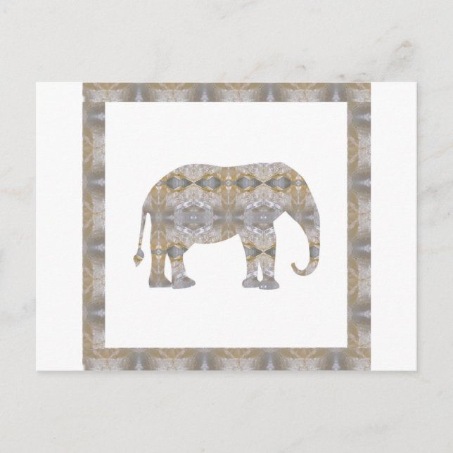 Carte Postale CRYSTAL Elephant do-it-yourself Modèle NVN447 Gran (Devant)