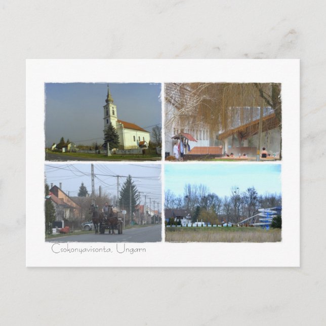 Carte Postale Csokonyavisonta, Ungarn Postkarte (Devant)