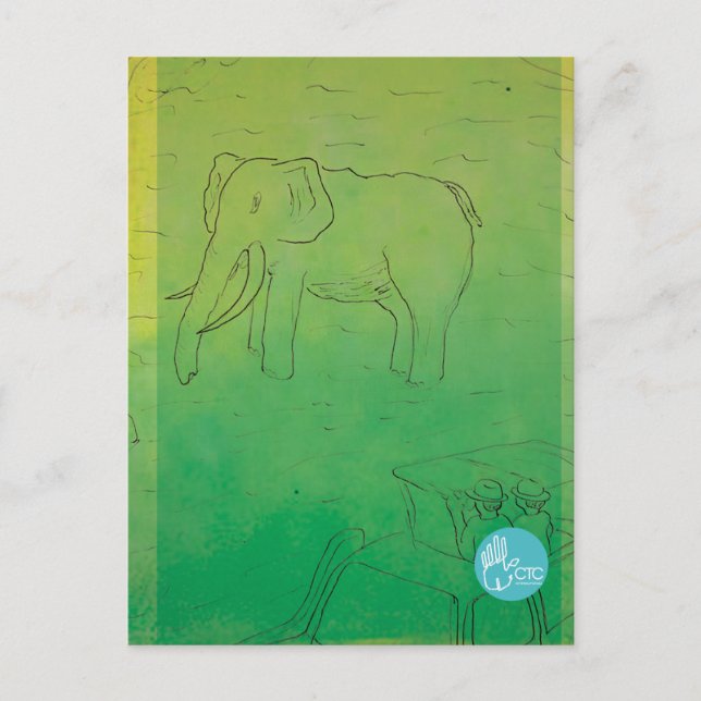 Carte Postale CTC International - Elephant (Devant)