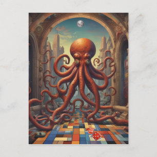 Carte Postale Cthulhu Paradise perdu