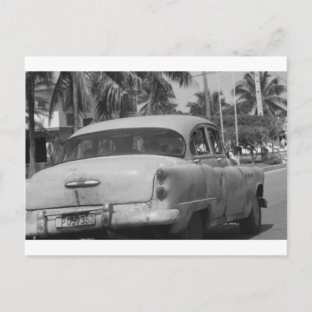 Carte Postale Cuba Car (Devant)