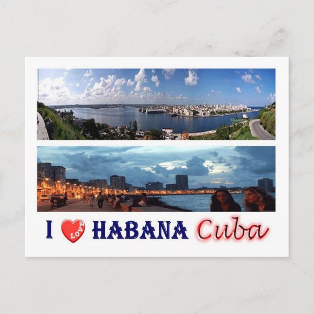 Carte Postale Cuba - I Love Havana - (Devant)
