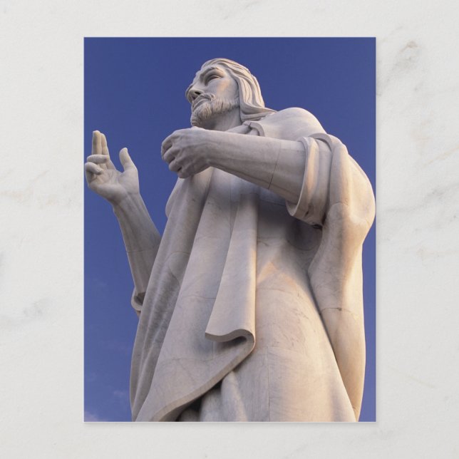 Carte Postale Cuba, La Havane, Sculpture de Jésus. (Devant)