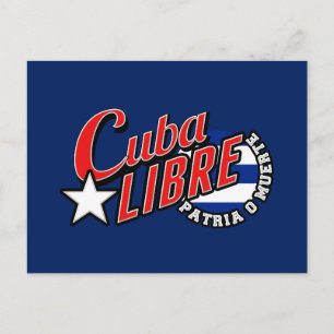 Carte Postale Cuba Libre Motto