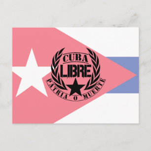 Carte Postale Cuba Libre Motto Laurels
