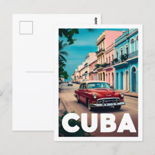 Carte Postale Cuba Lieu de voyage célèbre