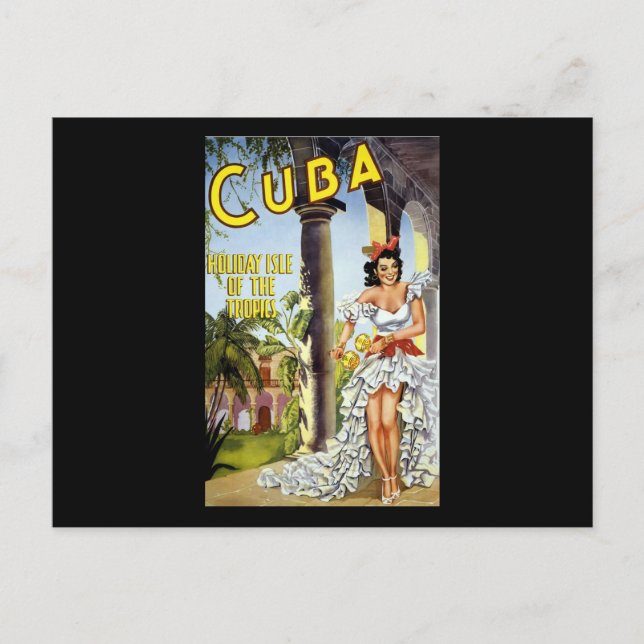 Carte Postale Cuba L'Île De Vacances Des Tropiques (Devant)