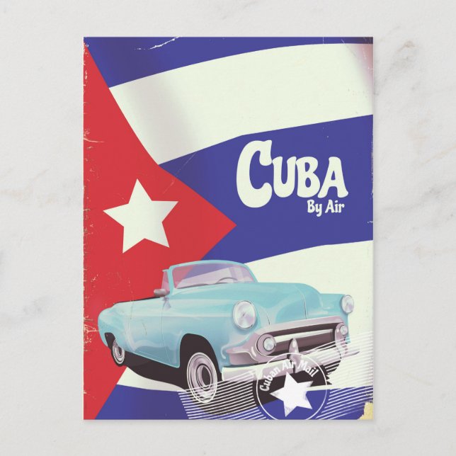 Carte Postale Cuba par avion (Devant)