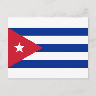 Carte Postale Cuban Flag - Bandera Cubana - Flag of Cuba