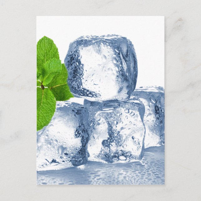 Carte Postale Cube de glace vous-même cool (Devant)