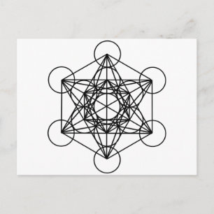 Carte Postale Cube Metatron