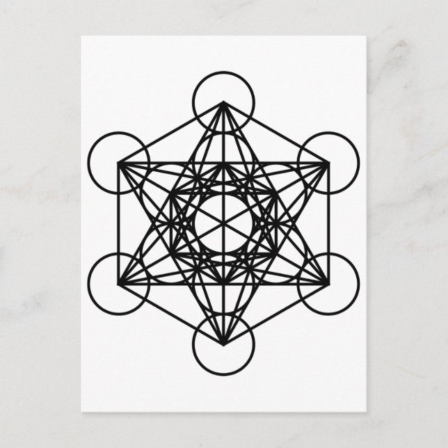 Carte Postale Cube Metatrons (Devant)