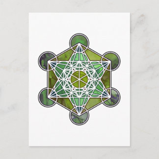 Carte Postale CubeMetatronVert