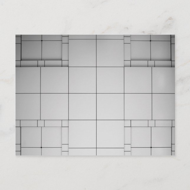 Carte Postale Cubes Abstraits (Devant)