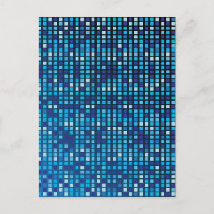 Carte Postale Cubes bleus
