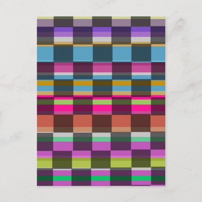 Carte Postale Cubes colorés (Devant)