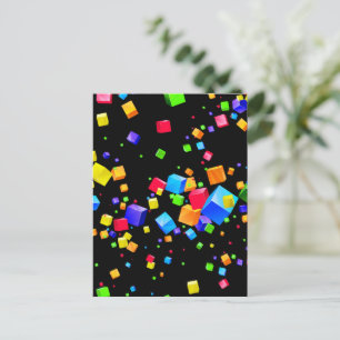 Carte Postale Cubes colorés 2